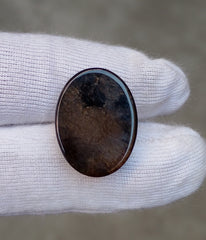 كابوشون عقيق 16.3 قيراط - عقيق السليماني - 19 × 20 ملم