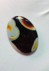 كابوشون عقيق 34 قيراط - عقيق السليماني - 31 × 22 ملم