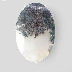 72 قيراطًا من العقيق الطحلب الطبيعي من إندونيسيا - 50 × 33 × 5 مم