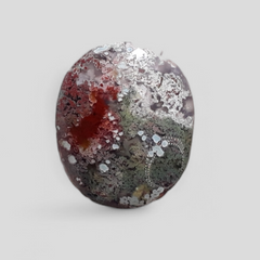 8.5 قيراط - حجر عقيق طبيعي متعدد الألوان - 18 × 14 × 5 مم