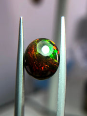 3.1ct Opal for Sale - Black Fire Opal - October Birthstone - 12.2x10.5mm