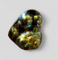 Elegant Rare Mexican Fire Agate Carving with Segenite Needles