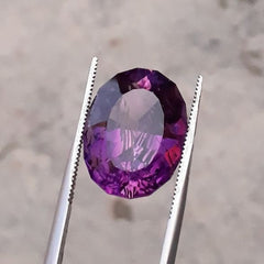 13.6ct Amethyst Fancy Cut from Brazil - Natural Amethyst Crystal - 16x12x10mm