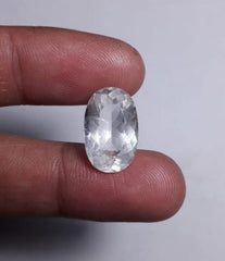 8.2 قيراط زبرجد - قطع كريستال زبرجد فاخر - حجر بخت شهر مارس - 19x12 ملم