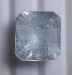 9ct Aquamarine - Aquamarine Crystal Square Cut - March Birthstone - 13x11.8x9.8mm