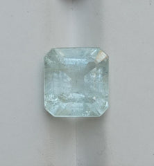 9ct Aquamarine - Aquamarine Crystal Square Cut - March Birthstone - 13x11.8x9.8mm