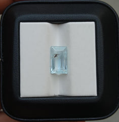 4.25ct Natural Aquamarine Crystal Emerald Cut - 12.4x7.5x5.3mm