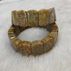 Natural Chrysanthemum Beads Gemstone Bracelet, Bangle For Women For Men,