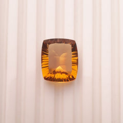 16.6ct Natural Transparent Best Quality Citrine For Sale - Golden Citrine - November Birthstone - 18x15x9mm