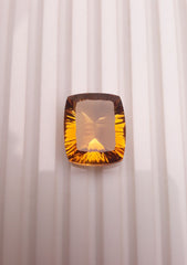 16.6ct Natural Transparent Best Quality Citrine For Sale - Golden Citrine - November Birthstone - 18x15x9mm