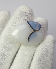 Rare Butterfly Pattern inside Natural Dendritic Agate Gemstone - Collector Gemstone - 31.1 cartats