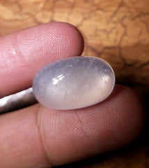 19 قيراط دور النجف - لؤلؤة النجف كابوشون - حجر بخت شهر أبريل - كوارتز كريستال صخري -22x13.5 ملم