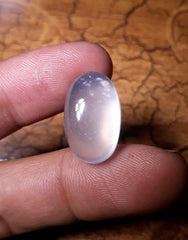 21.4ct-Dur e Najaf - Pearl of Najaf Cabochon - April Birthstone - Rock Crystal Quartz -21x13mm