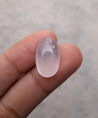 21.4ct-Dur e Najaf - Pearl of Najaf Cabochon - April Birthstone - Rock Crystal Quartz -21x13mm