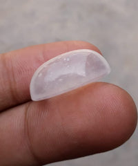 22.5 قيراط دور النجف - لؤلؤة النجف كابوشون - حجر بخت شهر أبريل - كوارتز كريستال روك -22.3x13.3 ملم