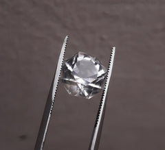 6.9ct Dur e Najaf - Pearl of Najaf Fancy Cut Transparent - April Birthstone - Rock Crystal Quartz -12x11mm