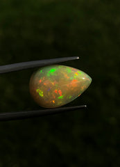 4.3ct Pear Fire Opal - October Birthstone - 17x11x5mm