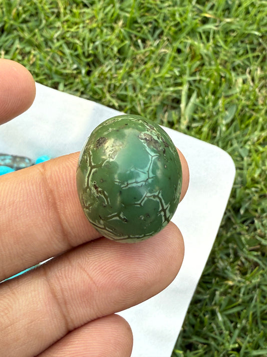 34.5ct Natural Green Turquoise aka Feroza Stone