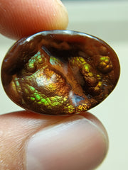 Rare Agate De Feugo - Rare Fire Agate Oval Shape
