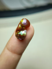 عقيق ناري نادر بألوان قوس قزح - عقيق دي فوغو