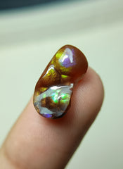 عقيق ناري نادر بألوان قوس قزح - عقيق دي فوغو