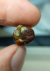 نحت العقيق الناري ذو الملمس الملون بألوان قوس قزح - Agate De Feugo