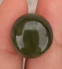 26ct اليشم، النفريت اليشم كابوشون، اليشم الأخضر، أحجار اليشم ذات نوعية جيدة - 16x16x10mm