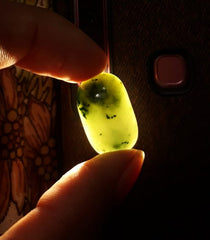 30.7ct اليشم، النفريت اليشم كابوشون، اليشم الأخضر، أحجار اليشم ذات نوعية جيدة - 23x15x9mm