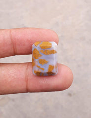 15.4 قيراط جاسبر - كابوشون جاسبر ذهبي - يشب أصفر - 22 × 15 ملم