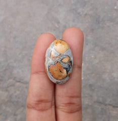 21.4 قيراط جاسبر - ماليجانو جاسبر كابوشون - جاسبر ماليجانو - 27x17.5 ملم