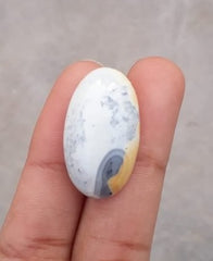 25.9 قيراط جاسبر - ماليجانو جاسبر كابوشون - جاسبر ماليجانو - 28x17 ملم