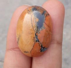 32ct Jasper - Maligano Jasper Cabochon - Jasper Maligano- 27x20mm