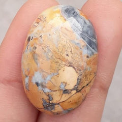 32 قيراط جاسبر - ماليجانو جاسبر كابوشون - جاسبر ماليجانو - 29x20 ملم