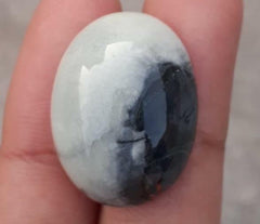 33.7 قيراط جاسبر - ماليجانو جاسبر كابوشون - جاسبر ماليجانو - 26x19.5 ملم