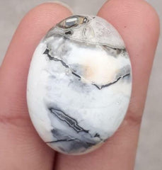 36.4 قيراط جاسبر - ماليجانو جاسبر كابوشون - جاسبر ماليجانو - 28 × 20 ملم