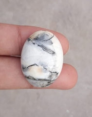 36.4 قيراط جاسبر - ماليجانو جاسبر كابوشون - جاسبر ماليجانو - 28 × 20 ملم