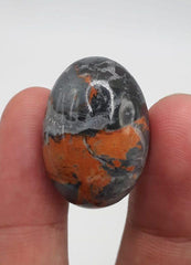 48ct Jasper - Maligano Jasper Cabochon - Jasper Maligano- 26x18mm