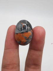 48ct Jasper - Maligano Jasper Cabochon - Jasper Maligano- 26x18mm