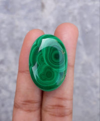 43 قيراط كريستال الملكيت - كابوشون الملكيت - حجر الملكيت للتحول - 30x21 ملم