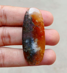 Marcasite Agate Sparkle Captivating Natural Stone - 57x23mm