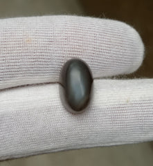 حجر القمر 9.7 قيراط للبيع - حجر القمر Adularia - حجر القمر الرمادي - حجر بخت شهر يونيو - 15x10x8mm