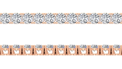 سوار تنس من الألماس الطبيعي - 3.5 مم