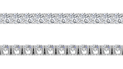 سوار تنس من الألماس الطبيعي - 3.5 مم