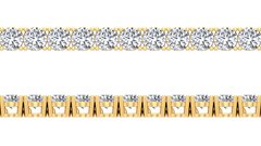 سوار تنس من الألماس الطبيعي - 3.5 مم