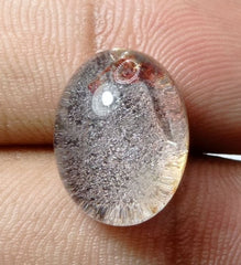 كوارتز فانتوم طبيعي 15.4 قيراط - كوارتز شبح - 16x13 ملم