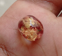 كوارتز فانتوم طبيعي 8.5 قيراط - كوارتز شبح - 13x11 ملم