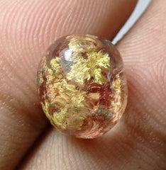 كوارتز فانتوم طبيعي 8.5 قيراط - كوارتز شبح - 13x11 ملم