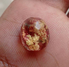 كوارتز فانتوم طبيعي 8.5 قيراط - كوارتز شبح - 13x11 ملم