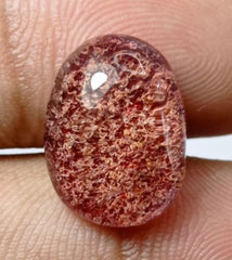 كوارتز فانتوم طبيعي 10.6 قيراط - كوارتز شبح - 17x12 ملم