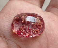 كوارتز فانتوم طبيعي 22.7 قيراط - كوارتز شبح - 20x15 ملم